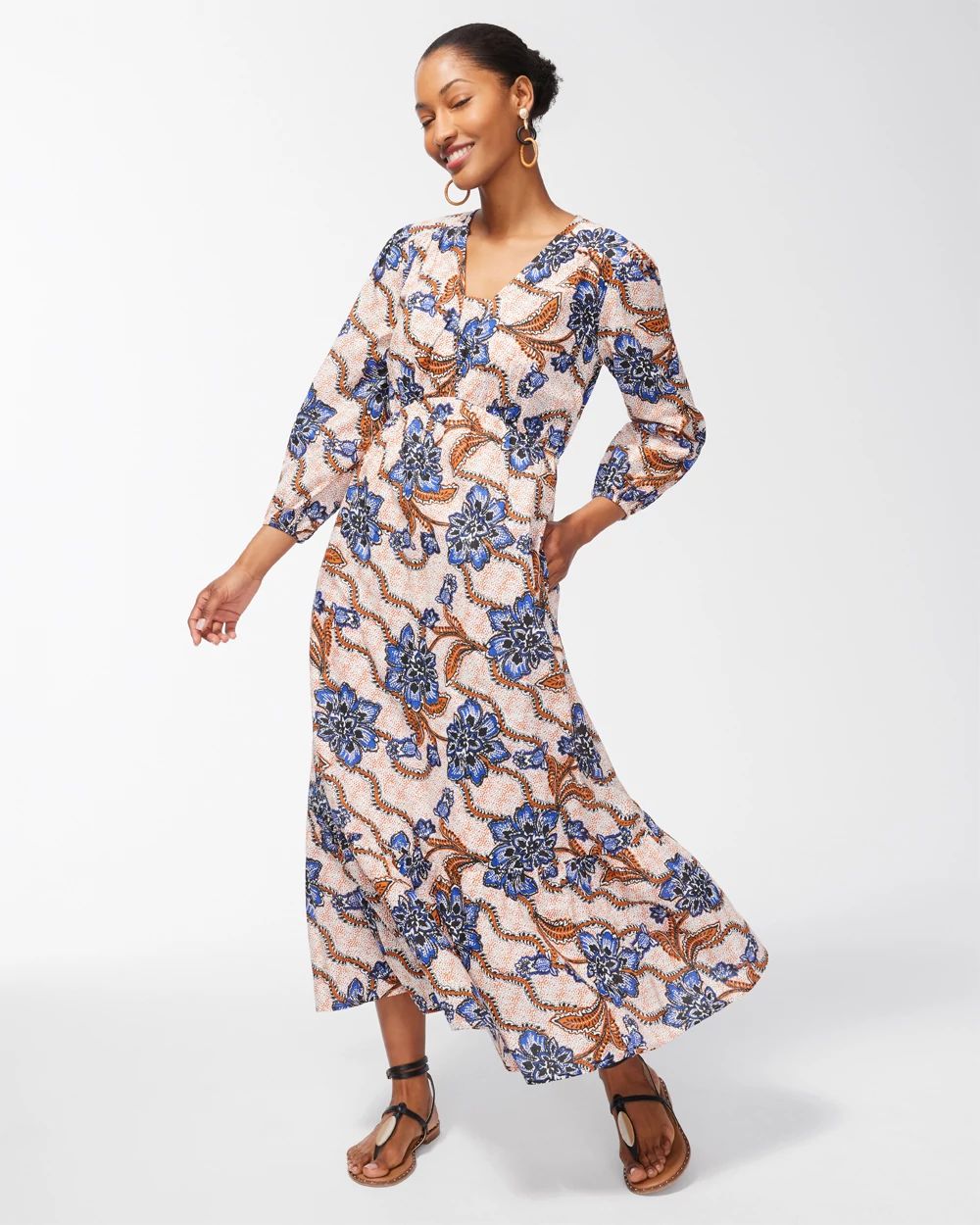 Floral Tiered Maxi Dress