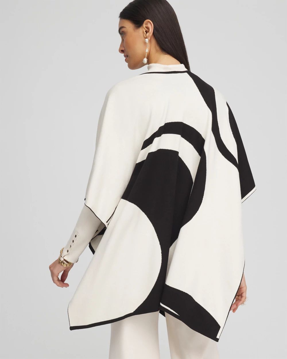 Reversible Colorblock Ruana