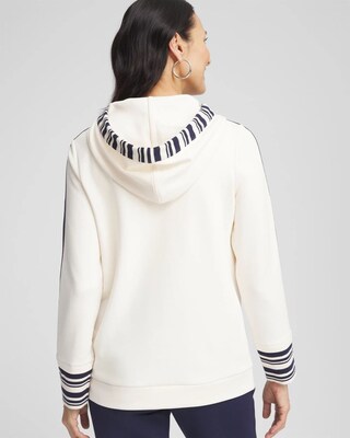 Zenergy® Striped Double-Knit Hoodie click to view larger image.