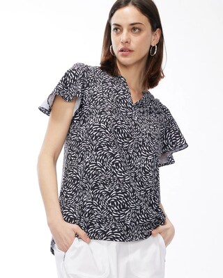Zenergy UPF Swirl Split Sleeve Top