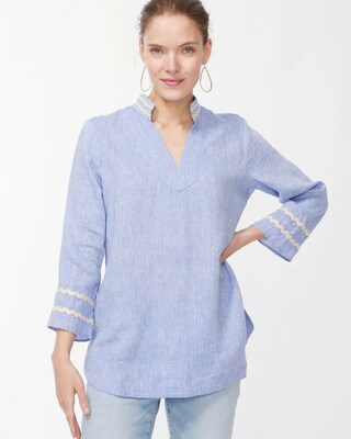 Embroidered Linen Tunic
