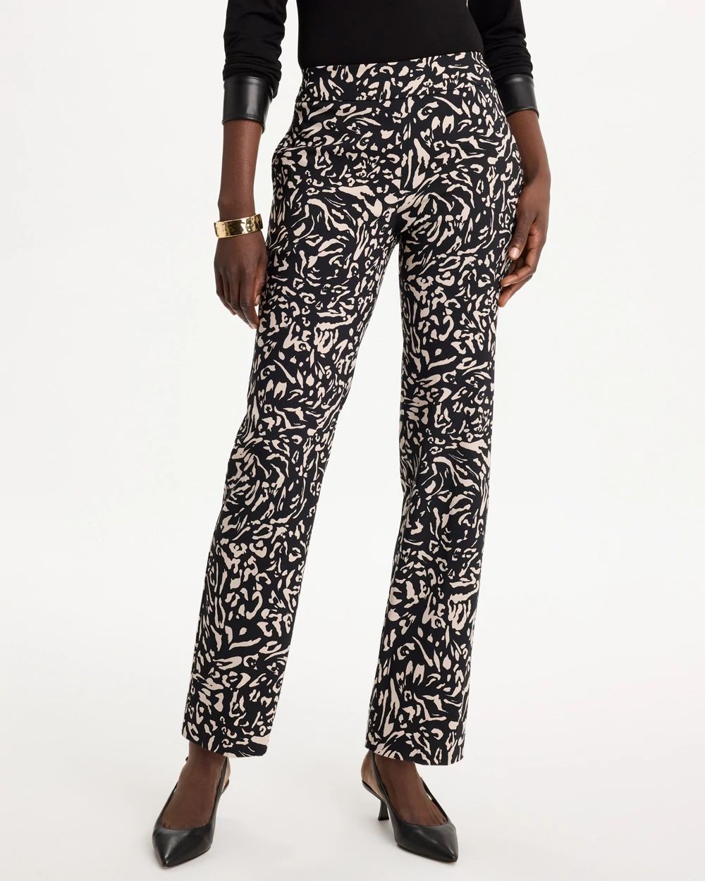 Floral Brigitte™ Straight Crop Pants click to view larger image.