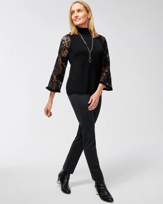 Juliet Ponte Geo Grid Ankle Pants