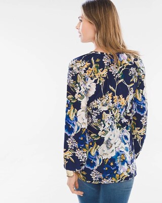 Primavera Floral Peasant Top