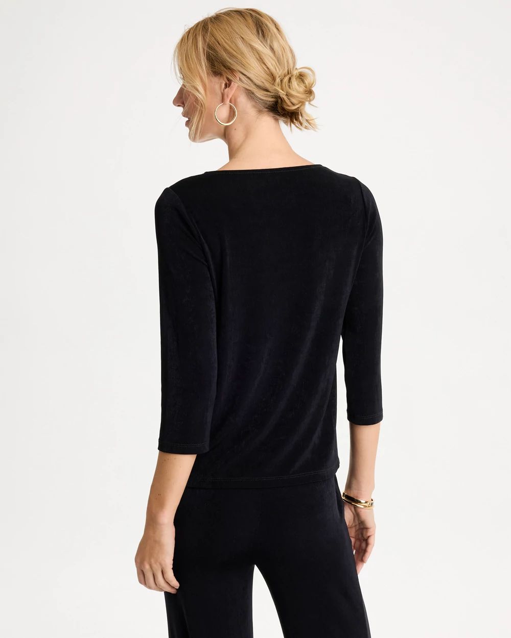Travelers™ Embellished V-Neck Top click to view larger image.