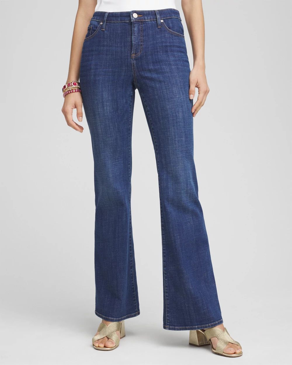 Petite Girlfriend Flare Jeans