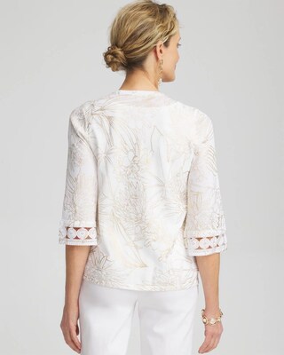 Summer Romance Foil Print Cardigan click to view larger image.