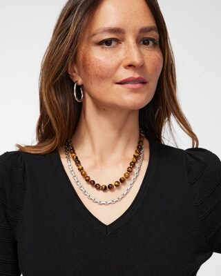 MagneticMix Tiger's Eye Necklace