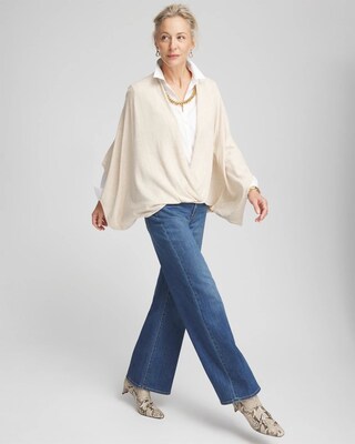 Surplice Sweater Poncho