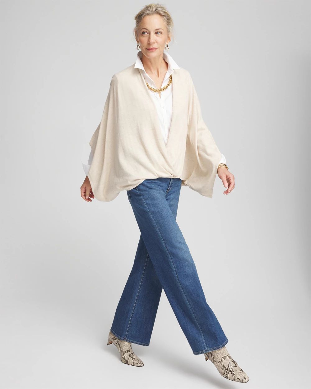 Surplice Sweater Poncho