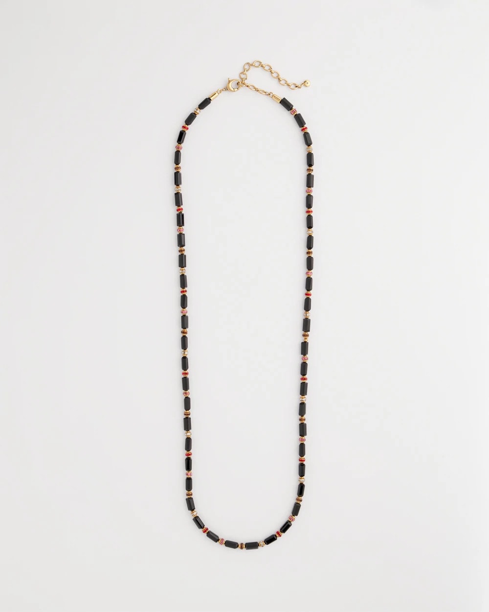 Art Deco Bar Bead Long Necklace
