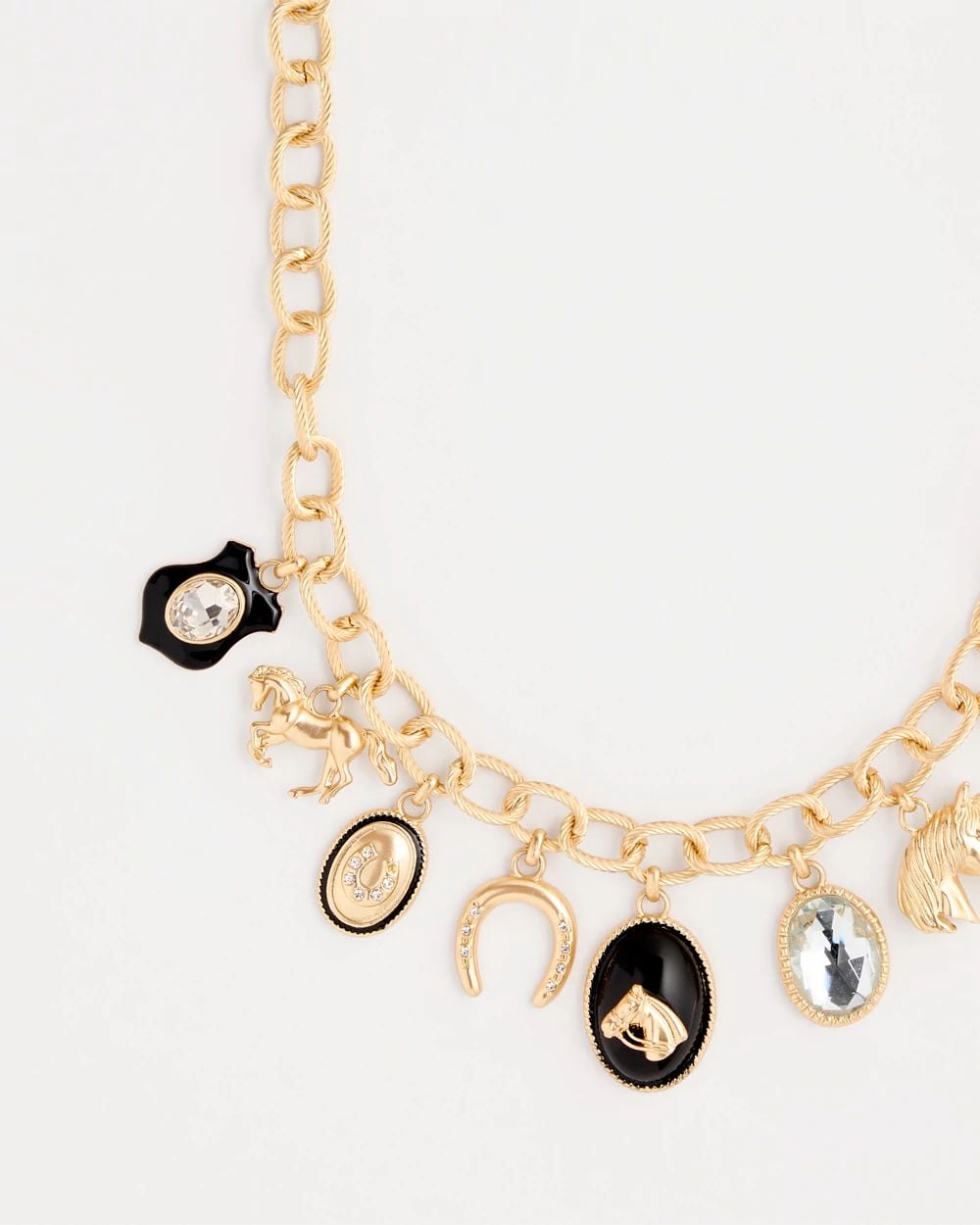 Equestrian Charm Necklace click to view larger image.