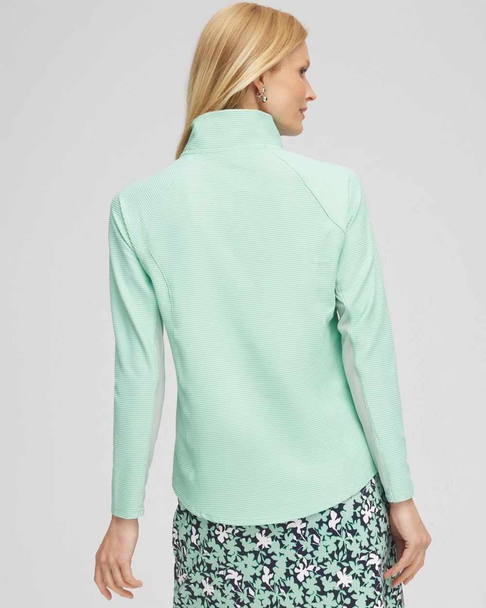 Zenergy® Mesh Detail Zip Pullover