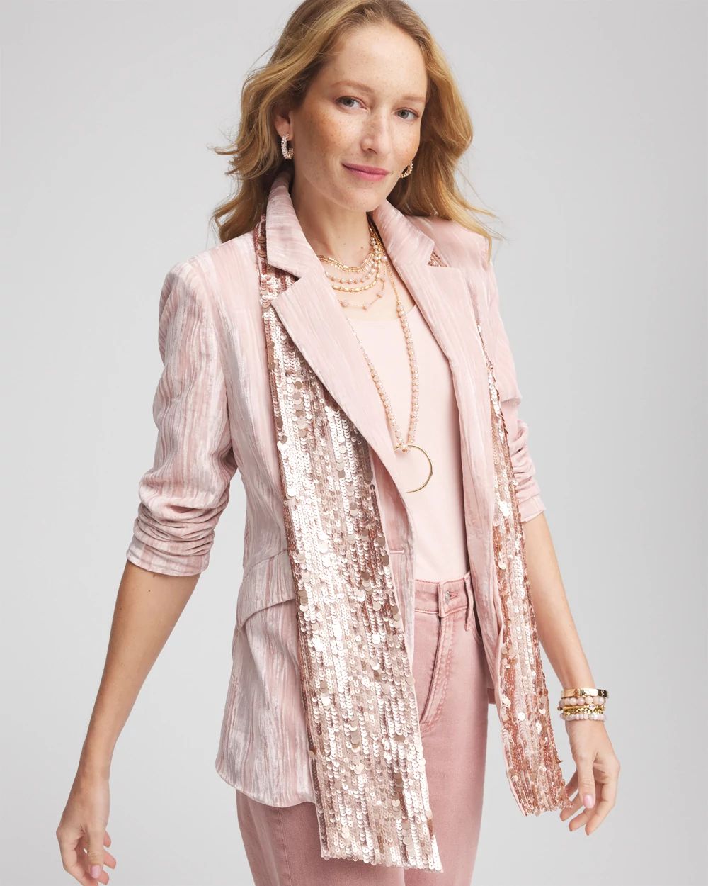 Sequin Skinny Scarf