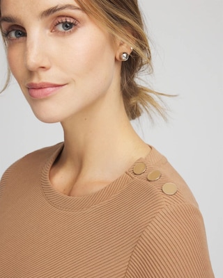 Zenergy® Ottoman Ribbed Tunic click to view larger image.