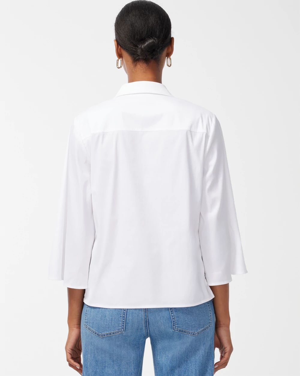 Poplin Cape Sleeve Shirt