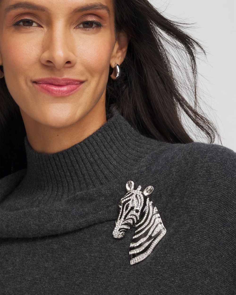 Zebra Brooch