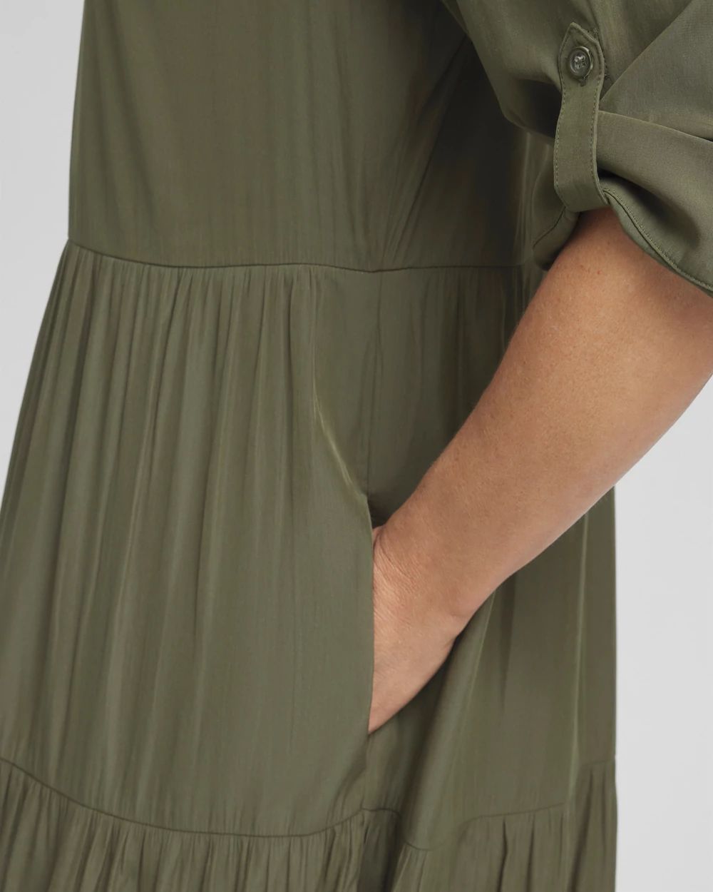 Tiered A-line Maxi Dress