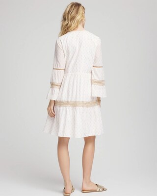 Crochet-Lace Trim Popover Dress click to view larger image.