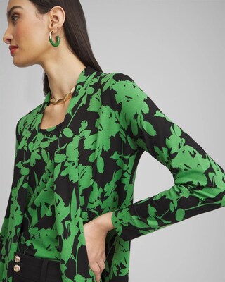 Touch of Cool™ Floral Easy Cardigan