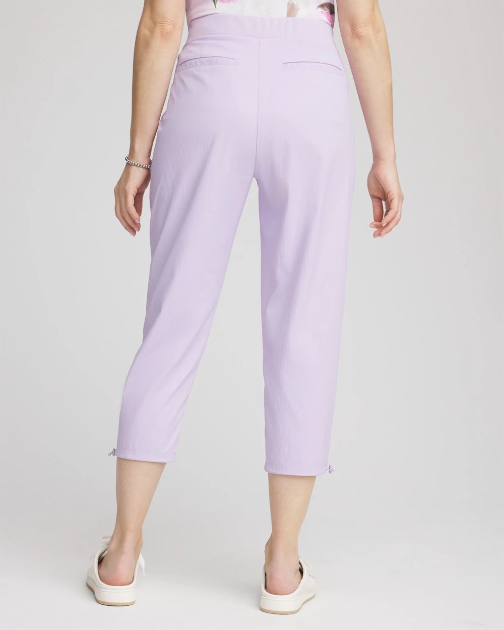 Zenergy® Striped UPF Bungee Cropped Pants