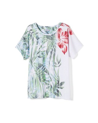 Zenergy Palm Floral Printed Tee