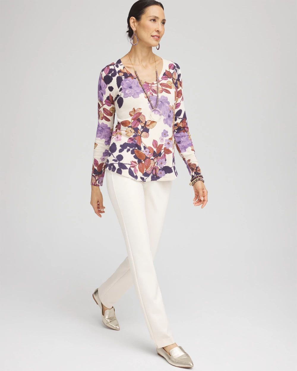 Petite Juliet Ponte Trim Detail Pants