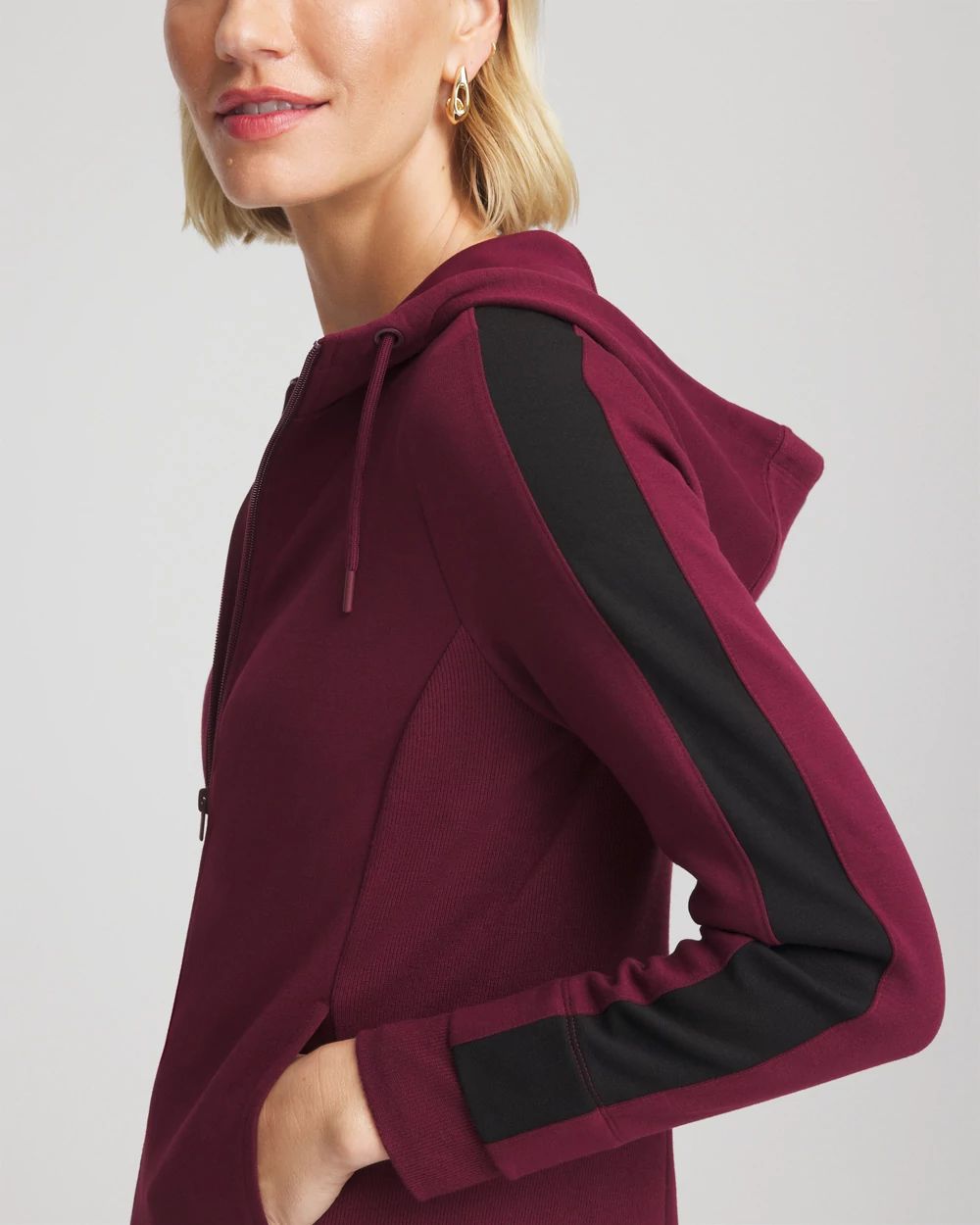 Zenergy® Double-Knit Colorblock Jacket click to view larger image.