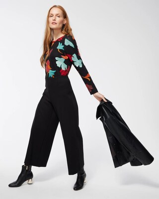 Touch of Cool Abstract Print Layering Tee
