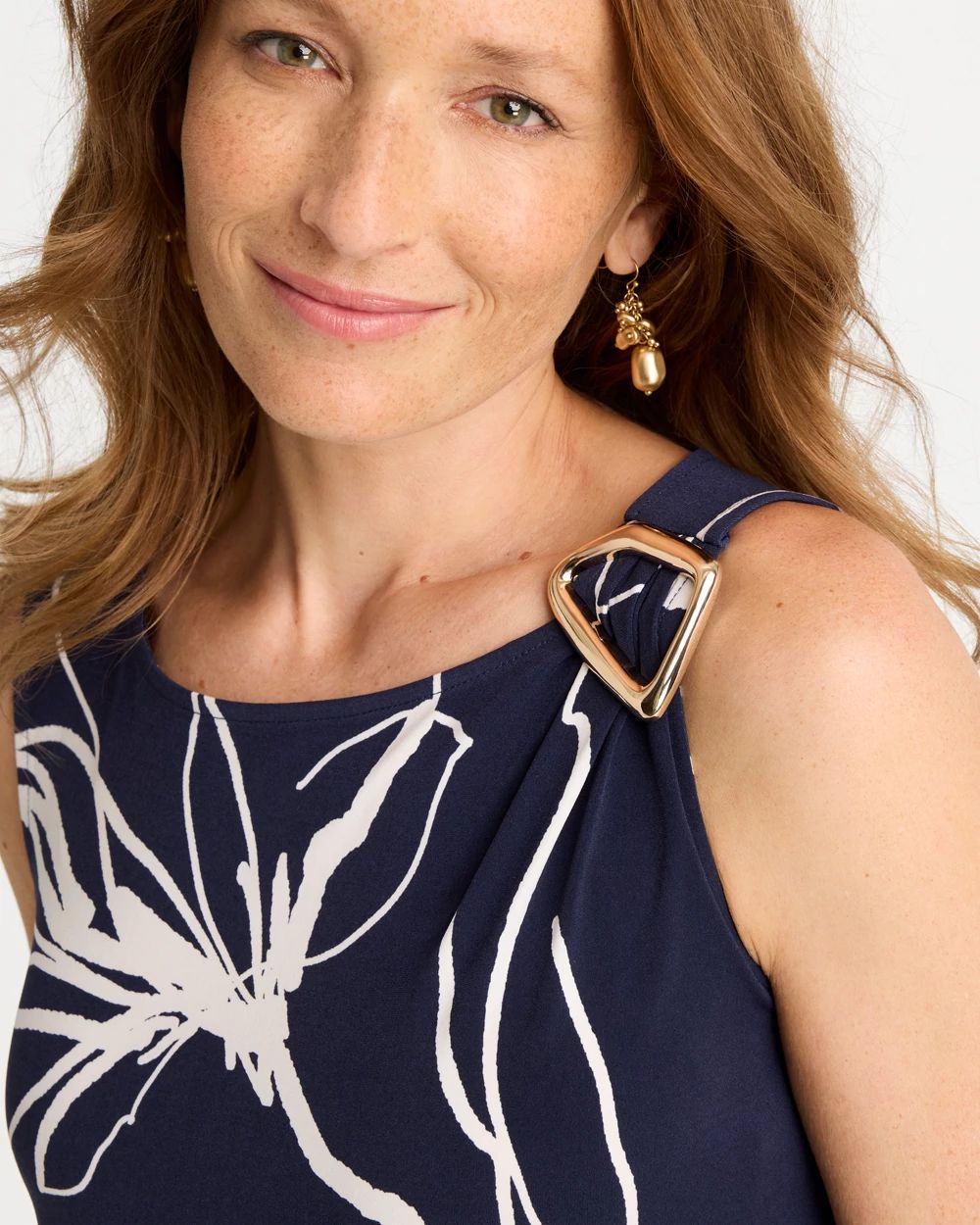 Travelers™ Knit Botanical Jeweled Tunic click to view larger image.