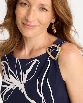 Travelers™ Knit Botanical Jeweled Tunic click to view larger image.