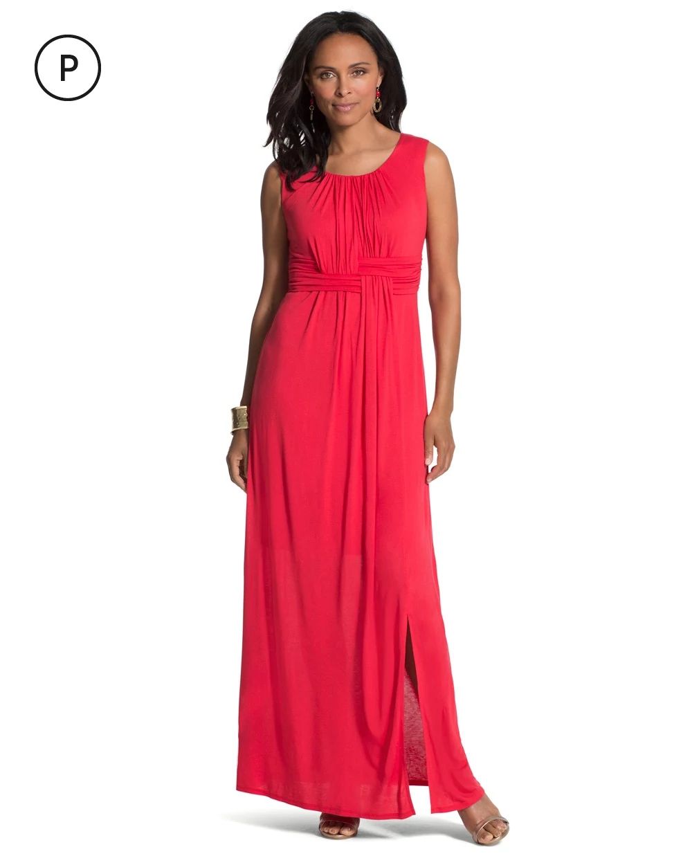 Petite Red Maxi Dress