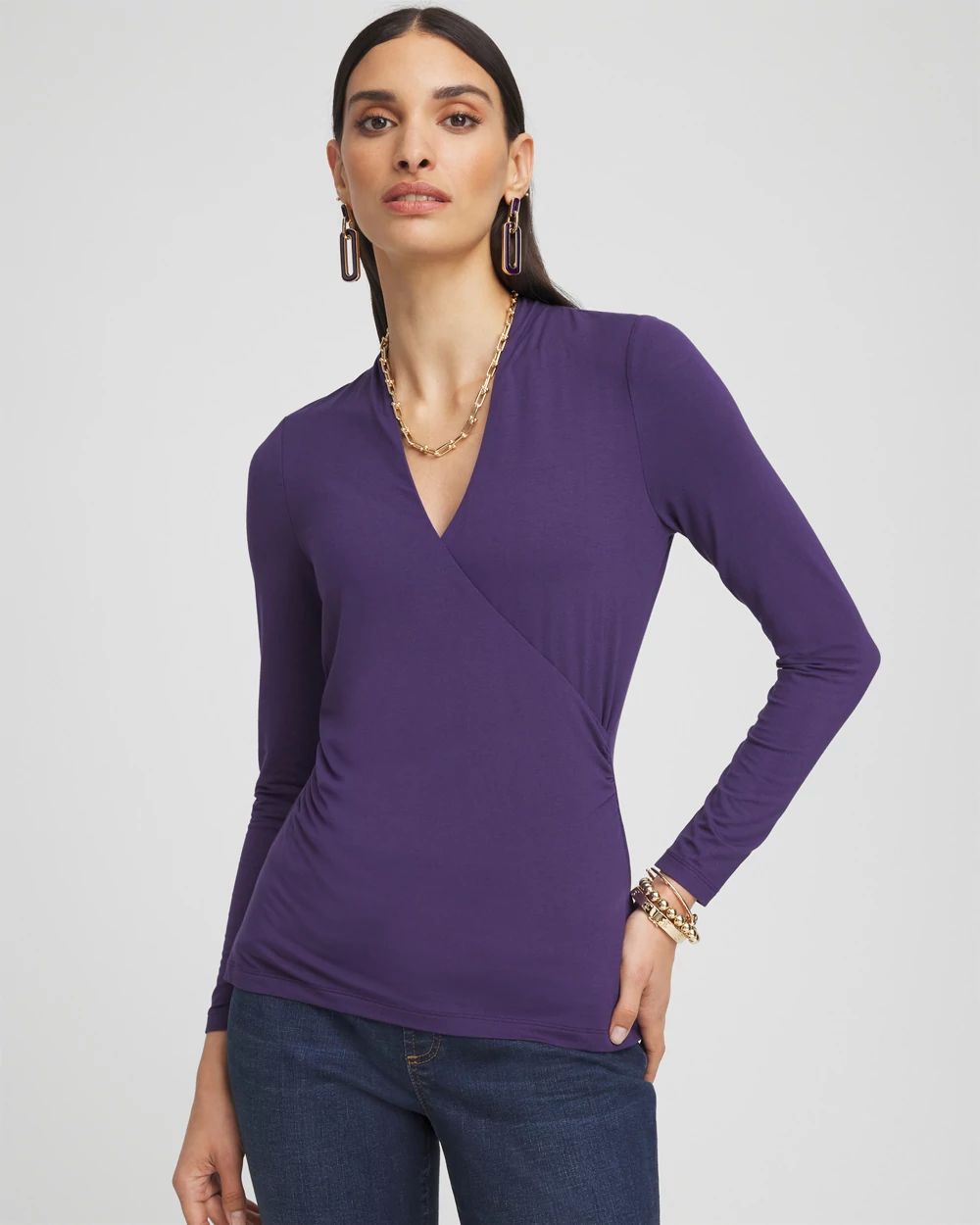 Touch of Cool™ Surplice Top