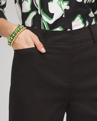 Cotton Sateen Cropped Pants click to view larger image.