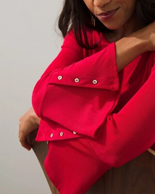 Travelers Button Sleeve Top