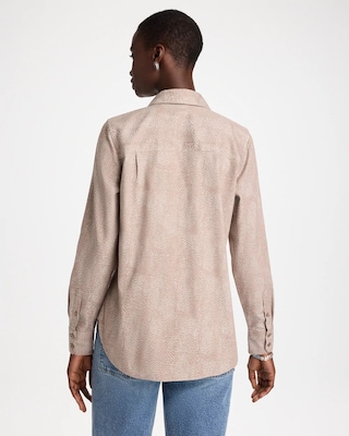 No Iron™ Stretch Animal Jacquard Shirt click to view larger image.