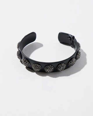 Black Glitz Cuff Bracelet