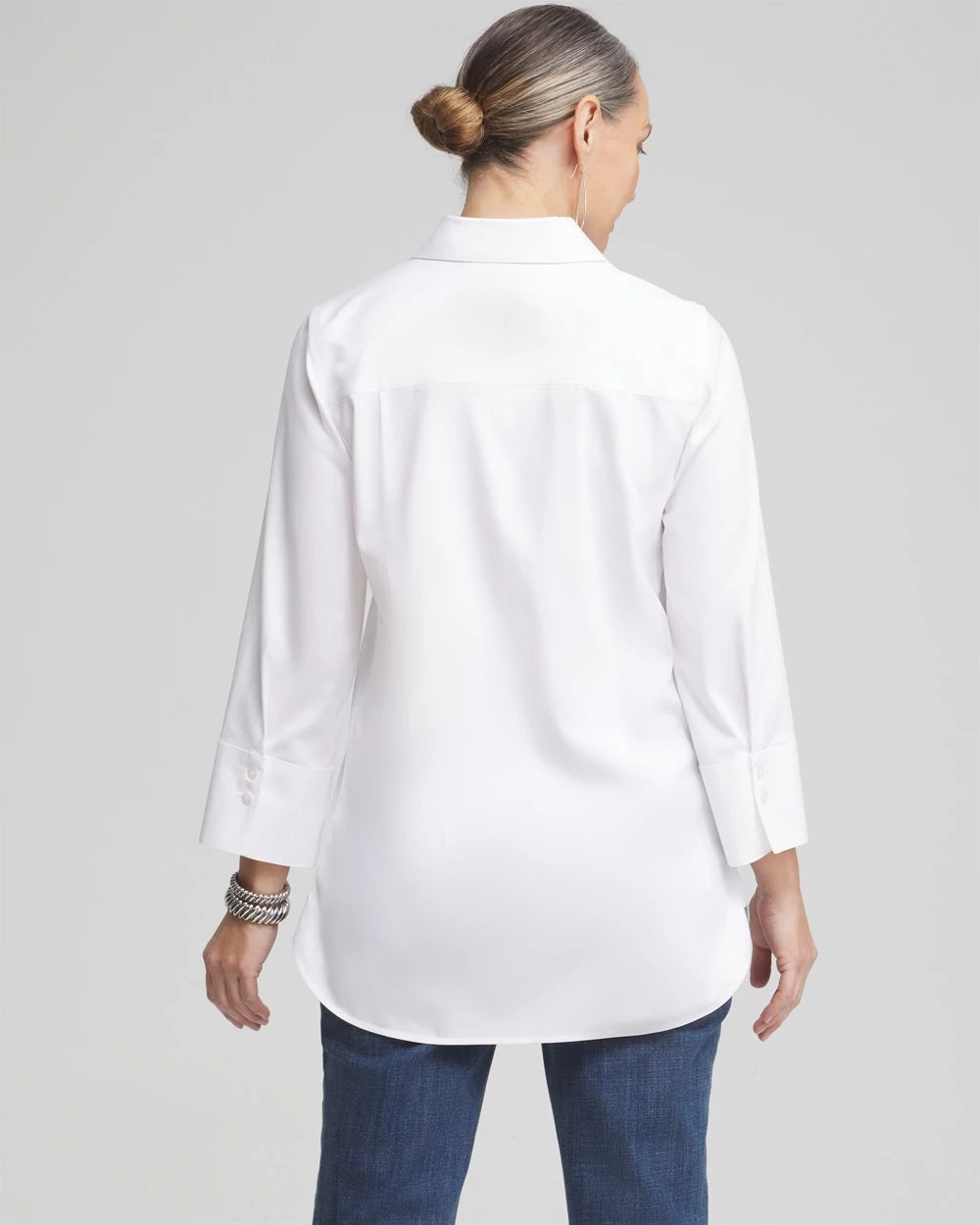 No Iron™ Stretch 3/4 Sleeve Tunic
