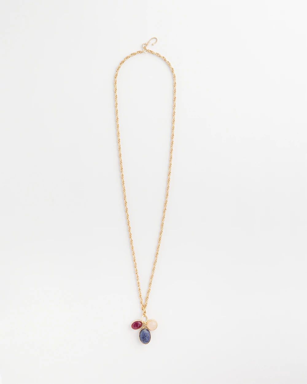 Multi-color Stone Convertible Necklace