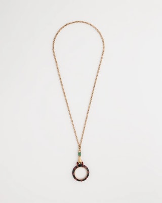 Hand Monocle Pendant Necklace
