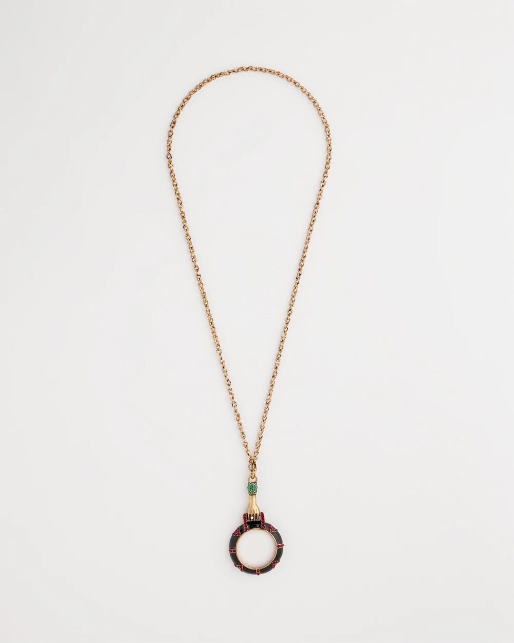 Hand Monocle Pendant Necklace
