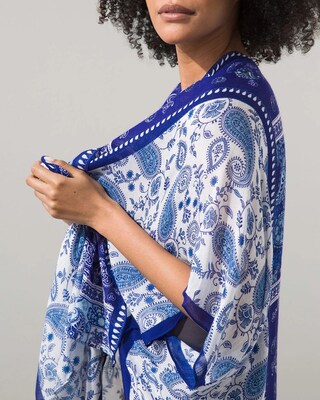 Printed Woven Ruana