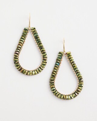 No Droop™ Juniper Beaded Teardrop Earrings