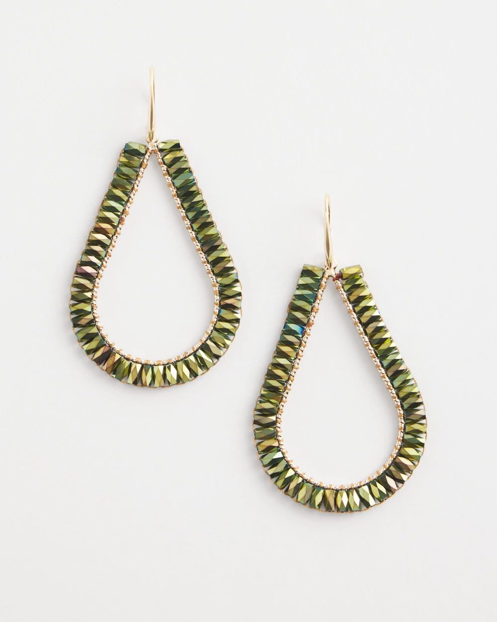 No Droop™ Juniper Beaded Teardrop Earrings