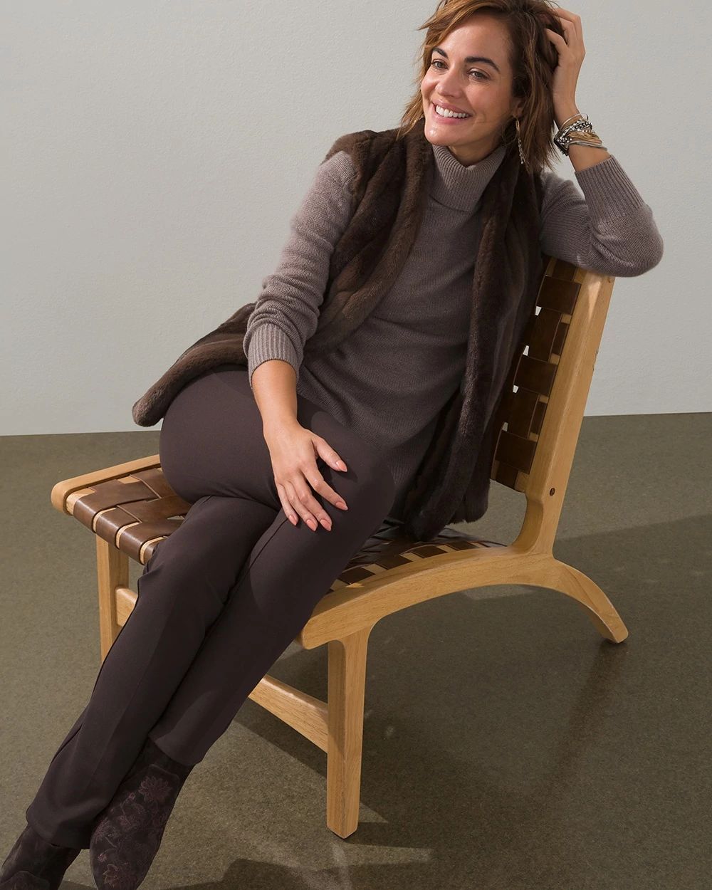 Cashmere Turtleneck Tunic Sweater