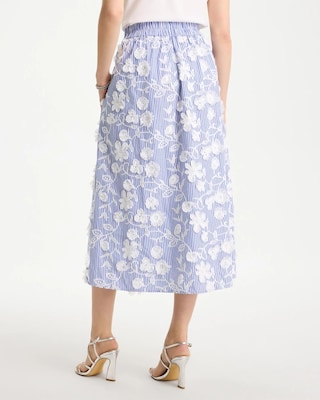 Cotton Embroidered Floral Skirt click to view larger image.