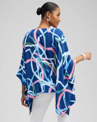 Abstract Lines Poncho