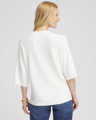 Dolman Sleeve Crew Neck Pullover Sweater