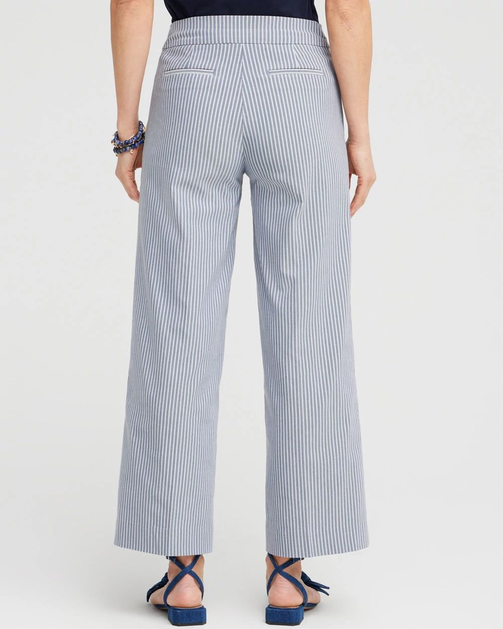 Brigitte Stripe Wide Leg Crops