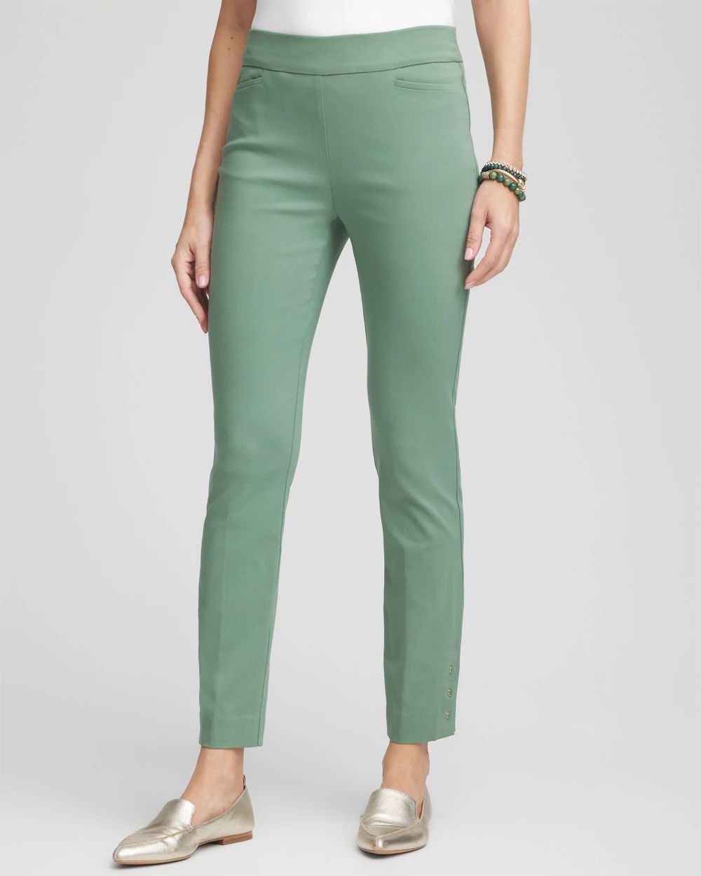 Brigitte™ Slim Rivet Ankle Pants